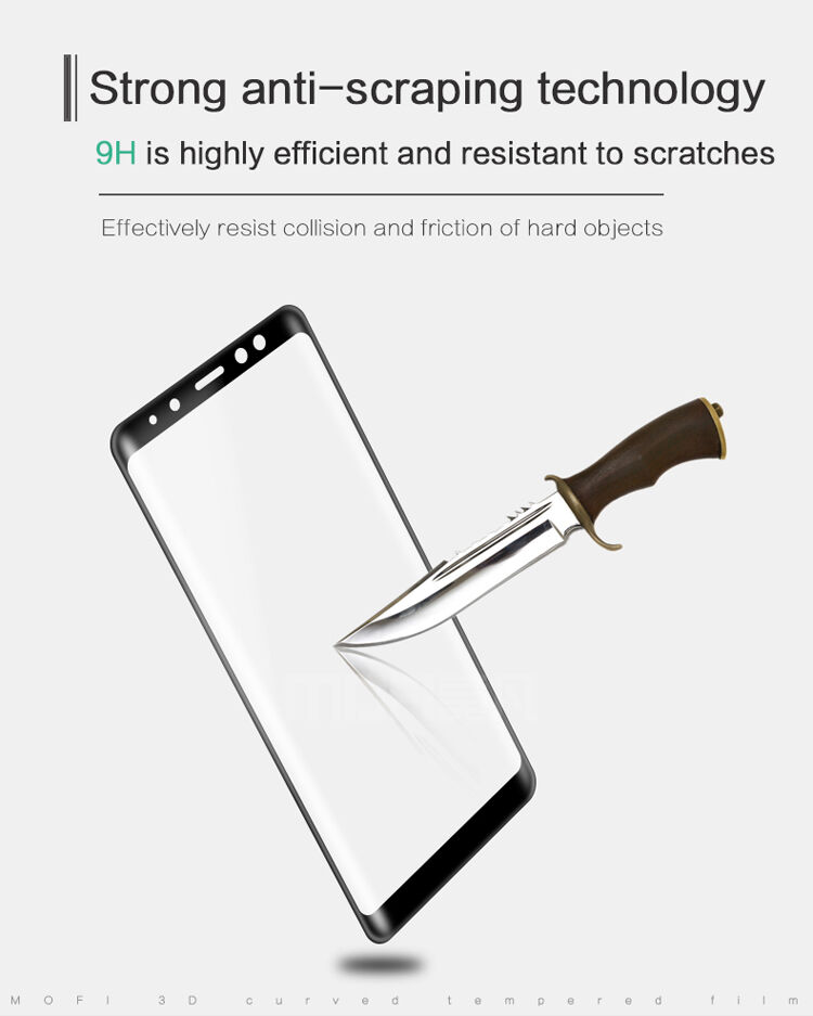 Mofi Szkło hartowane 3D do Samsung A8 Plus (2018) - przezroczyste