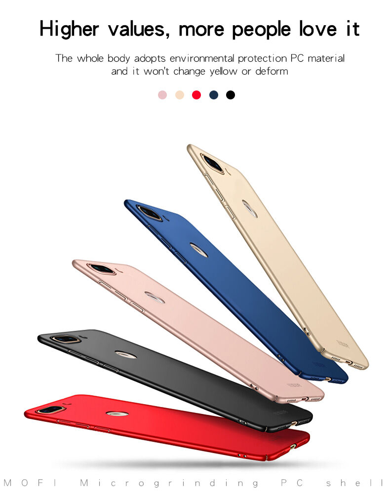 Mofi etui plastikowe Frosted do Xiaomi Mi 8 Lite - ciemnoniebieskie