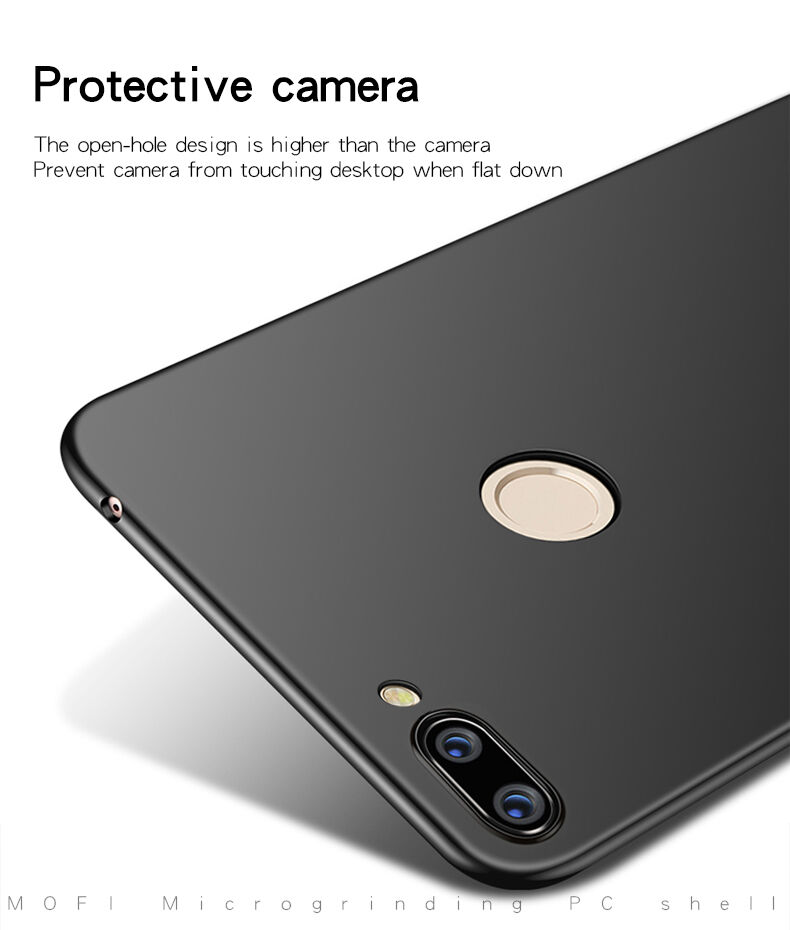 Mofi etui plastikowe Frosted do Xiaomi Mi 8 Lite - ciemnoniebieskie