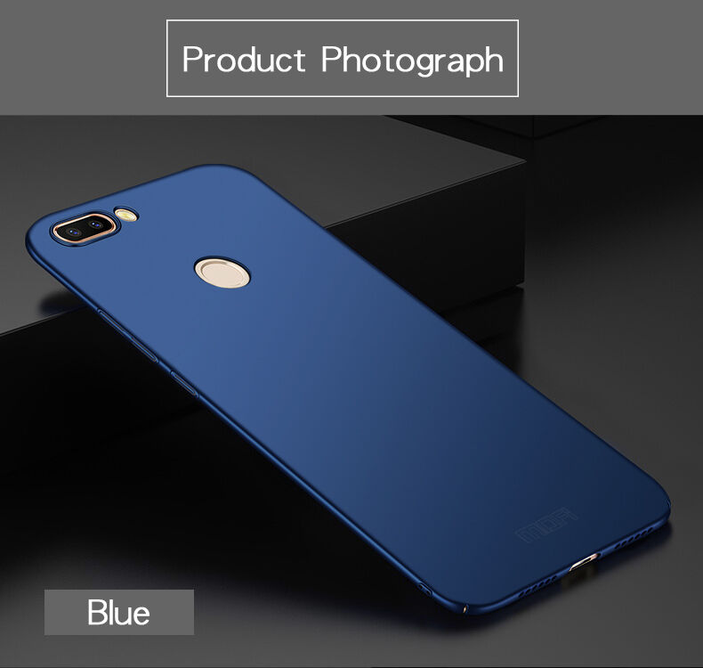 Mofi etui plastikowe Frosted do Xiaomi Mi 8 Lite - ciemnoniebieskie