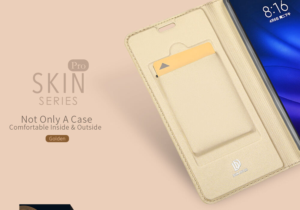 Dux Ducis Skin Pro pokrowiec flip do Xiaomi Mi 8 Pro - złoty
