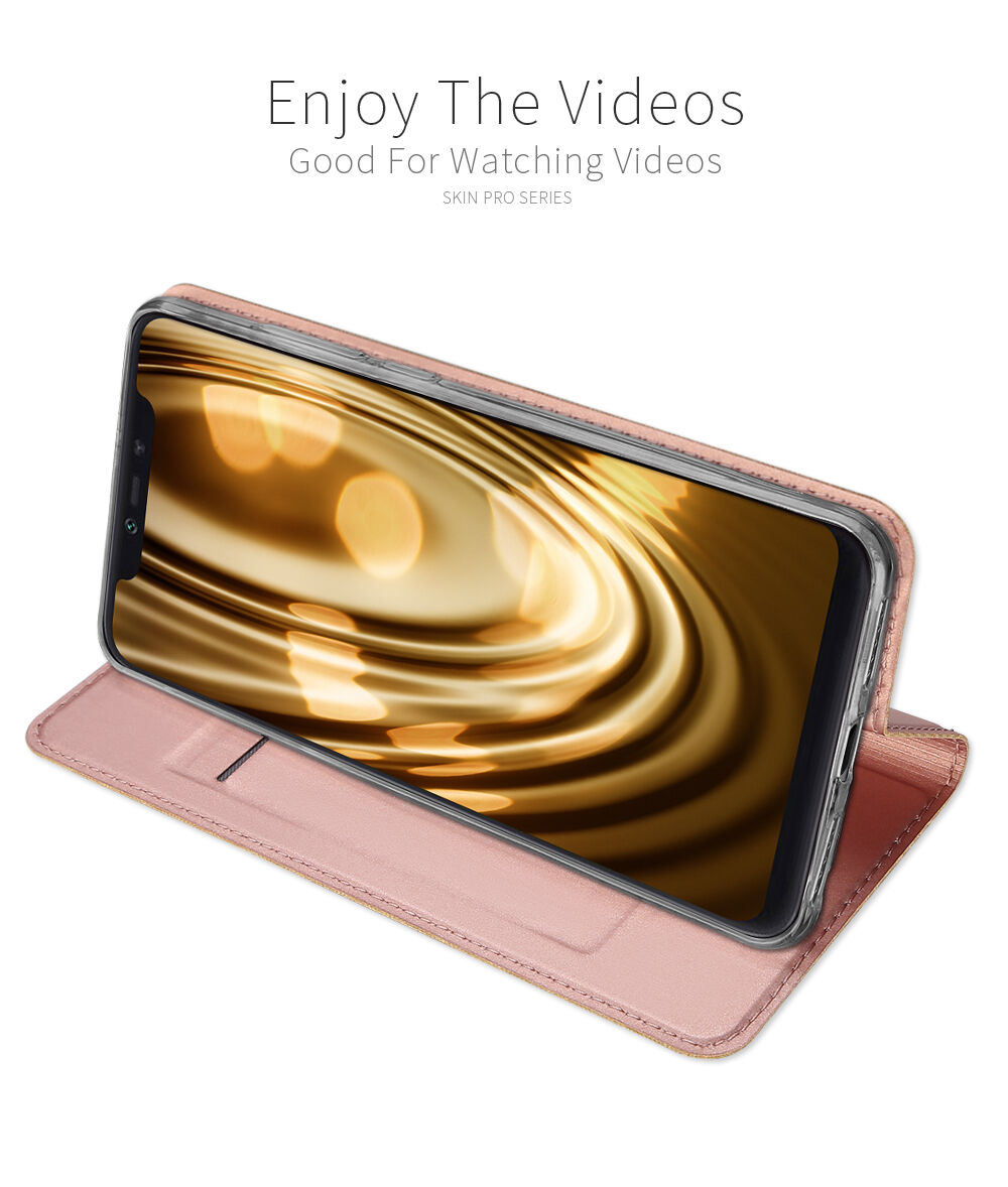 Dux Ducis Skin Pro pokrowiec flip do Xiaomi Mi 8 Pro - różowo-złoty