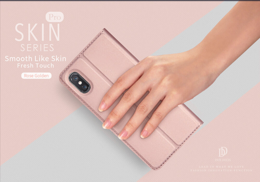 Dux Ducis Skin Pro pokrowiec flip do Xiaomi Mi 8 Pro - ciemnoniebieski