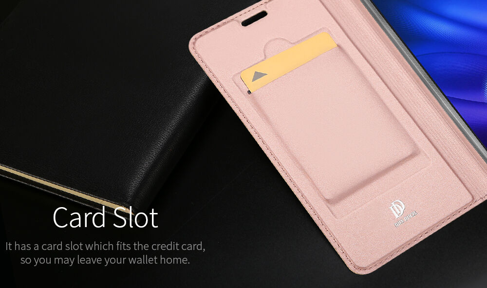 Dux Ducis Skin Pro pokrowiec flip do Xiaomi Mi 8 Pro - ciemnoniebieski