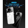 Mofi etui plastikowe ze szkłem do Xiaomi Mi 8 - fioletowe