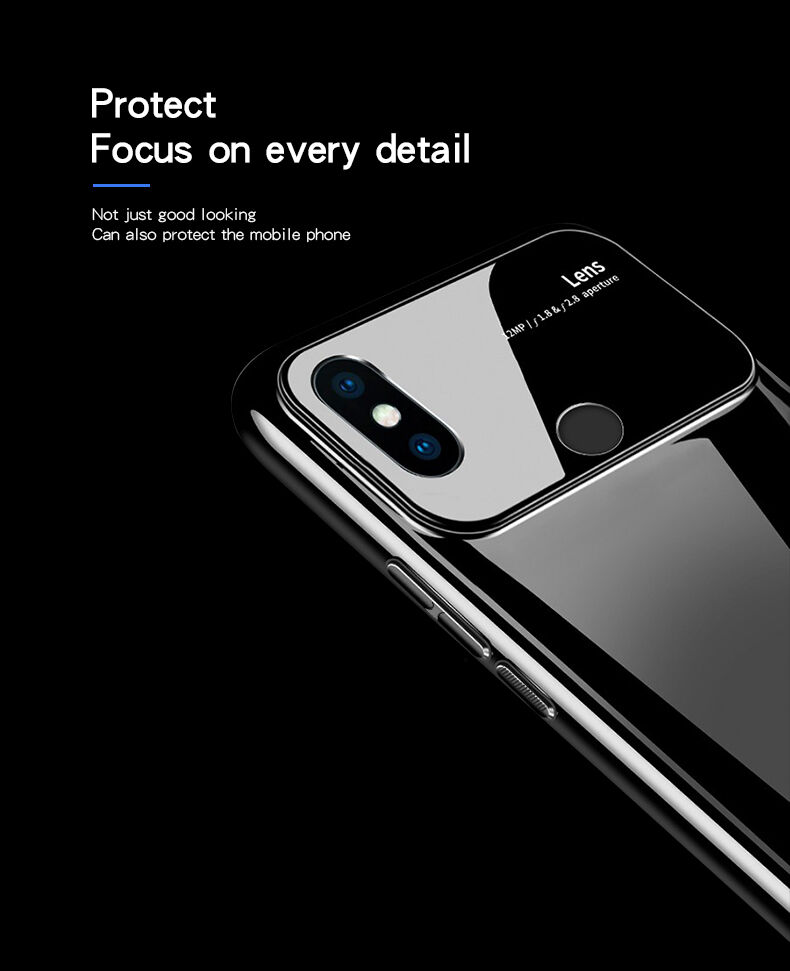 Mofi etui plastikowe ze szkłem do Xiaomi Mi 8 - białe