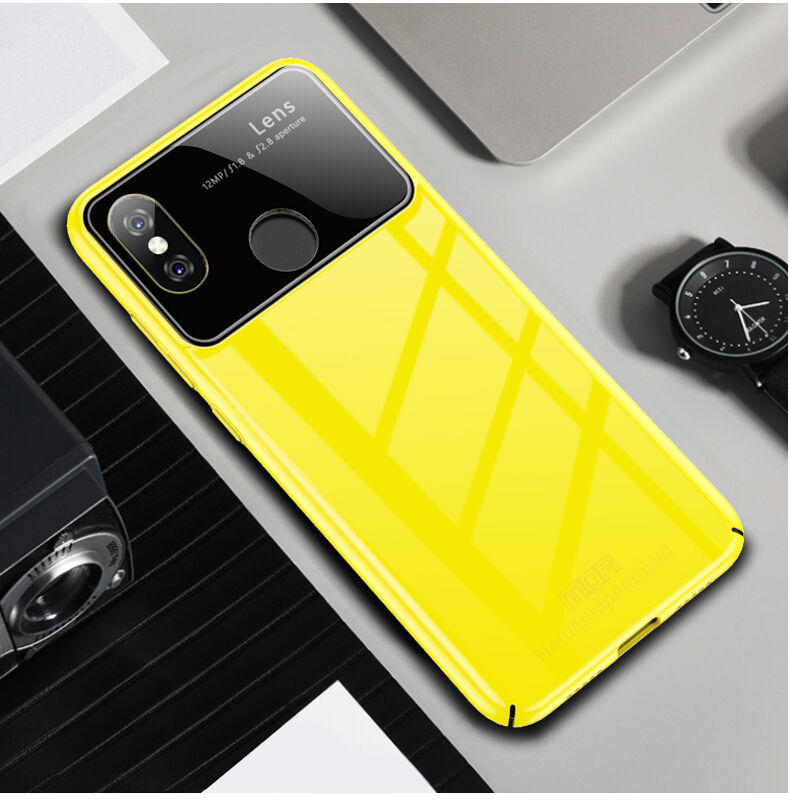 Mofi etui plastikowe ze szkłem do Xiaomi Mi 8 - białe