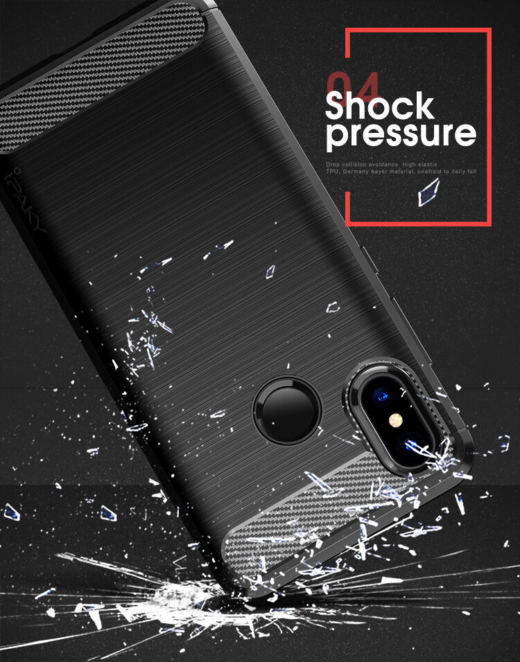 Ipaky etui plastikowe z teksturą szlifowaną do Xiaomi Mi 8 - szare