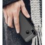 Ipaky etui plastikowe z teksturą szlifowaną do Xiaomi Mi 8 - czarne
