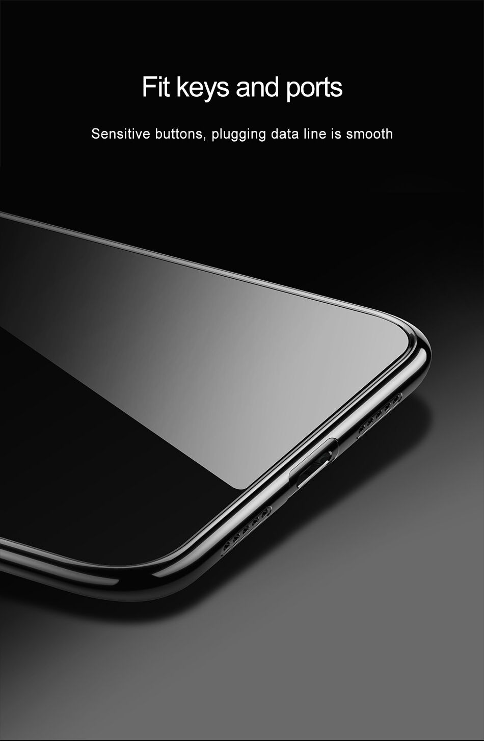 Baseus Shining etui przezroczyste z ramką do Xiaomi Mi 8 - niebieskie