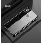 Baseus Shining etui przezroczyste z ramką do Xiaomi Mi 8 - niebieskie