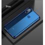 Baseus Shining etui przezroczyste z ramką do Xiaomi Mi 8 - niebieskie