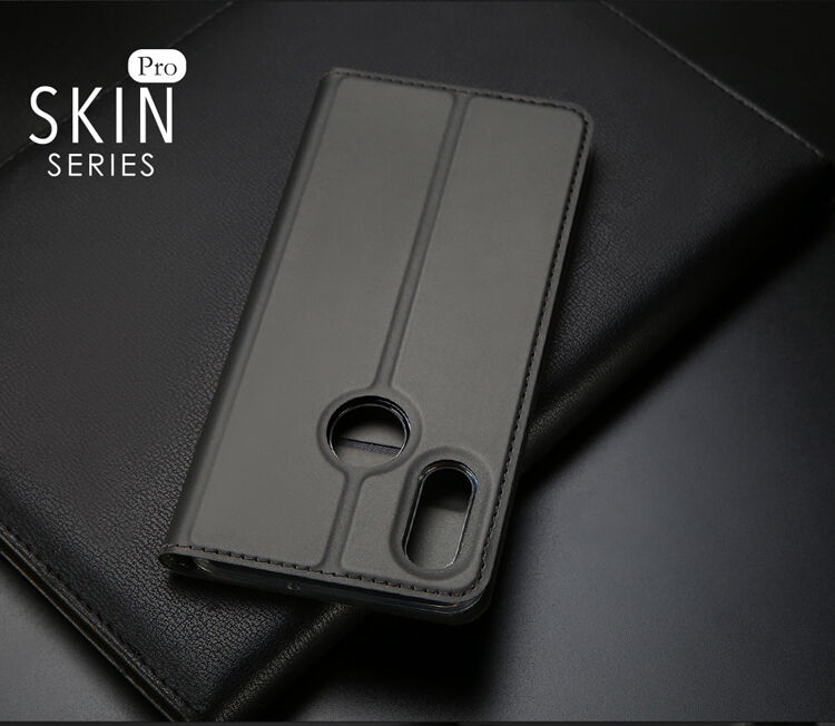 Dux Ducis Skin Pro pokrowiec skórzany flip do Xiaomi Mi 8 - niebieski