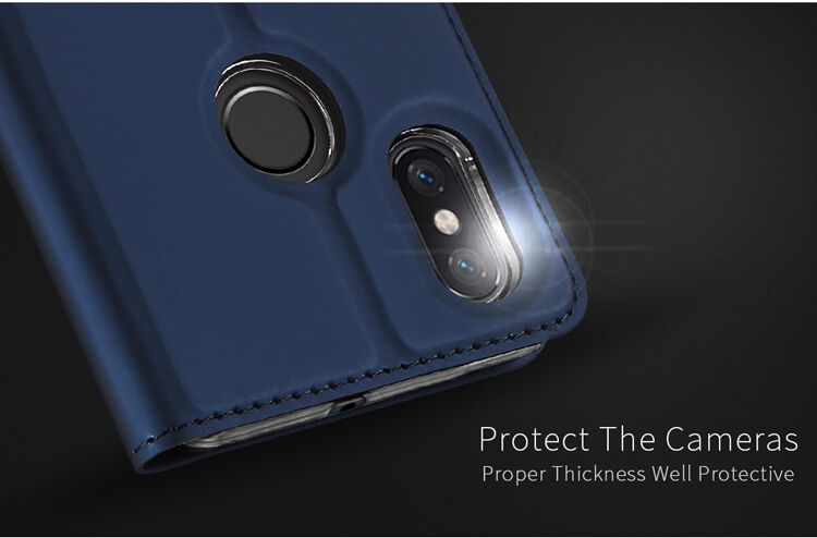Dux Ducis Skin Pro pokrowiec skórzany flip do Xiaomi Mi 8 - czarny