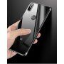 Cafele etui plastikowe przezroczyste z ramką do Xiaomi Mi 8 - czarne