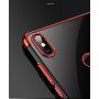 Cafele etui plastikowe przezroczyste z ramką do Xiaomi Mi 8 - czarne