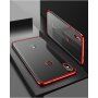 Cafele etui plastikowe przezroczyste z ramką do Xiaomi Mi 8 - czarne