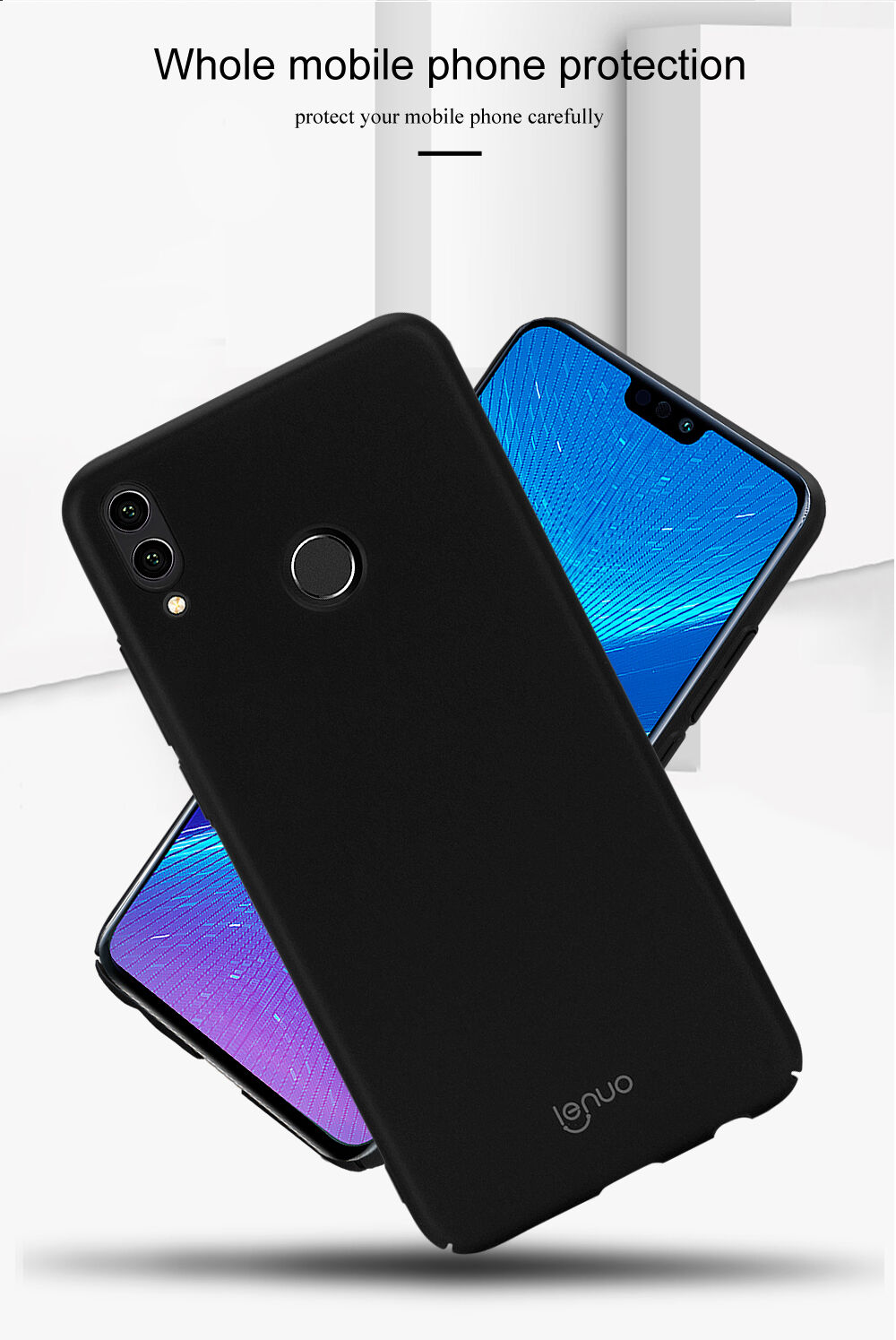 Lenuo Leshield etui plastikowe do Honor 8X - złote