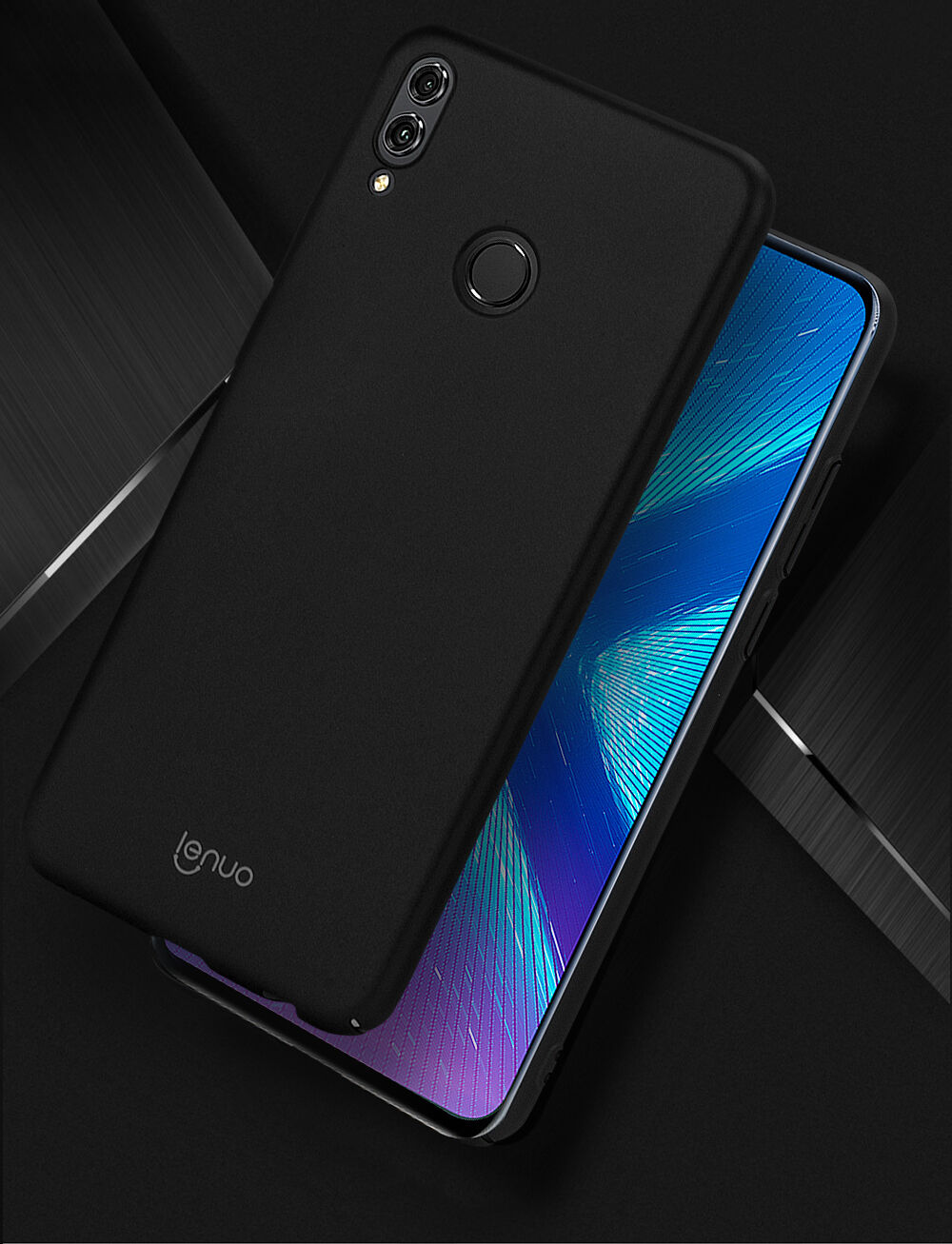 Lenuo Leshield etui plastikowe do Honor 8X - czarne