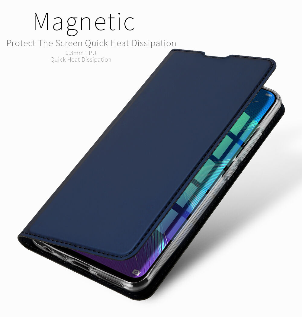 Dux Ducis Skin Pro pokrowiec skórzany flip do Honor 8X - złoty