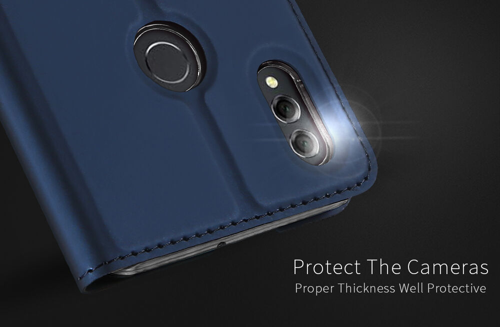Dux Ducis Skin Pro pokrowiec skórzany flip do Honor 8X - różowo-złoty
