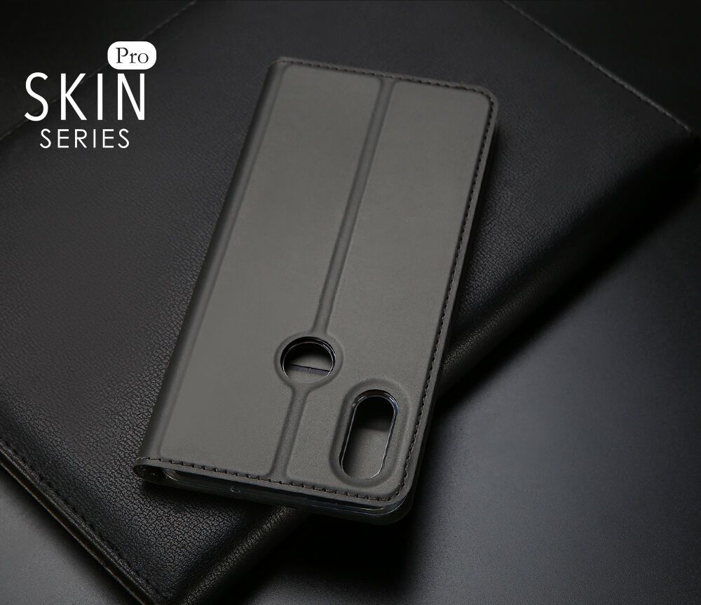 Dux Ducis Skin Pro pokrowiec skórzany flip do Honor 8X - różowo-złoty