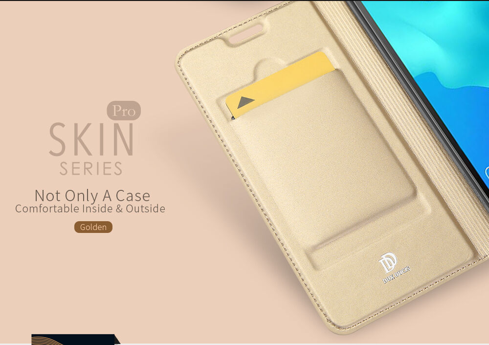 Dux Ducis Skin Pro pokrowiec skórzany flip do Honor 7S - ciemnoniebieski