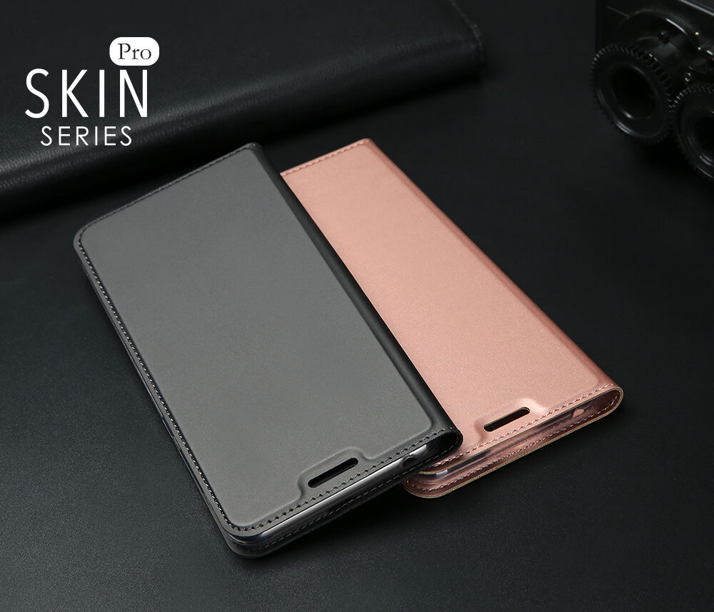 Dux Ducis Skin Pro pokrowiec skórzany flip do Honor 7S - złoty