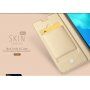 Dux Ducis Skin Pro pokrowiec skórzany flip do Honor 7S - różowo-złoty