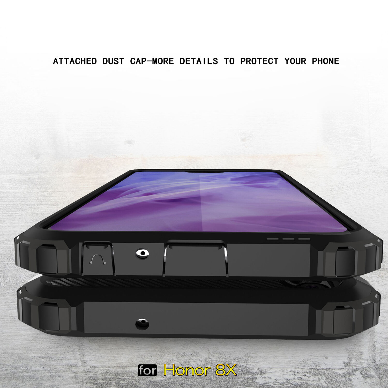 Super odporne etui Armor do Honor 8X - różowo-złote