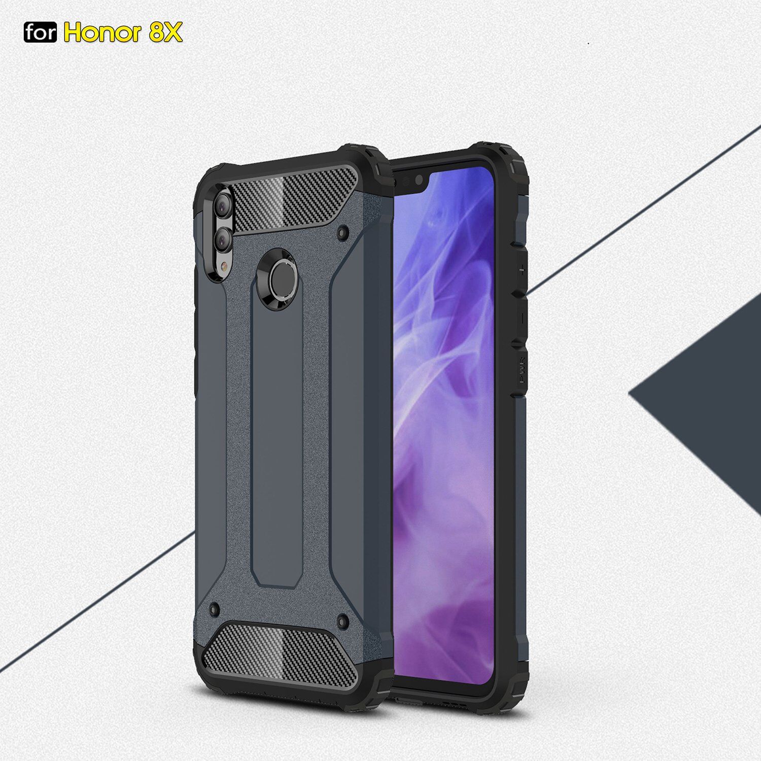 Super odporne etui Armor do Honor 8X - różowo-złote