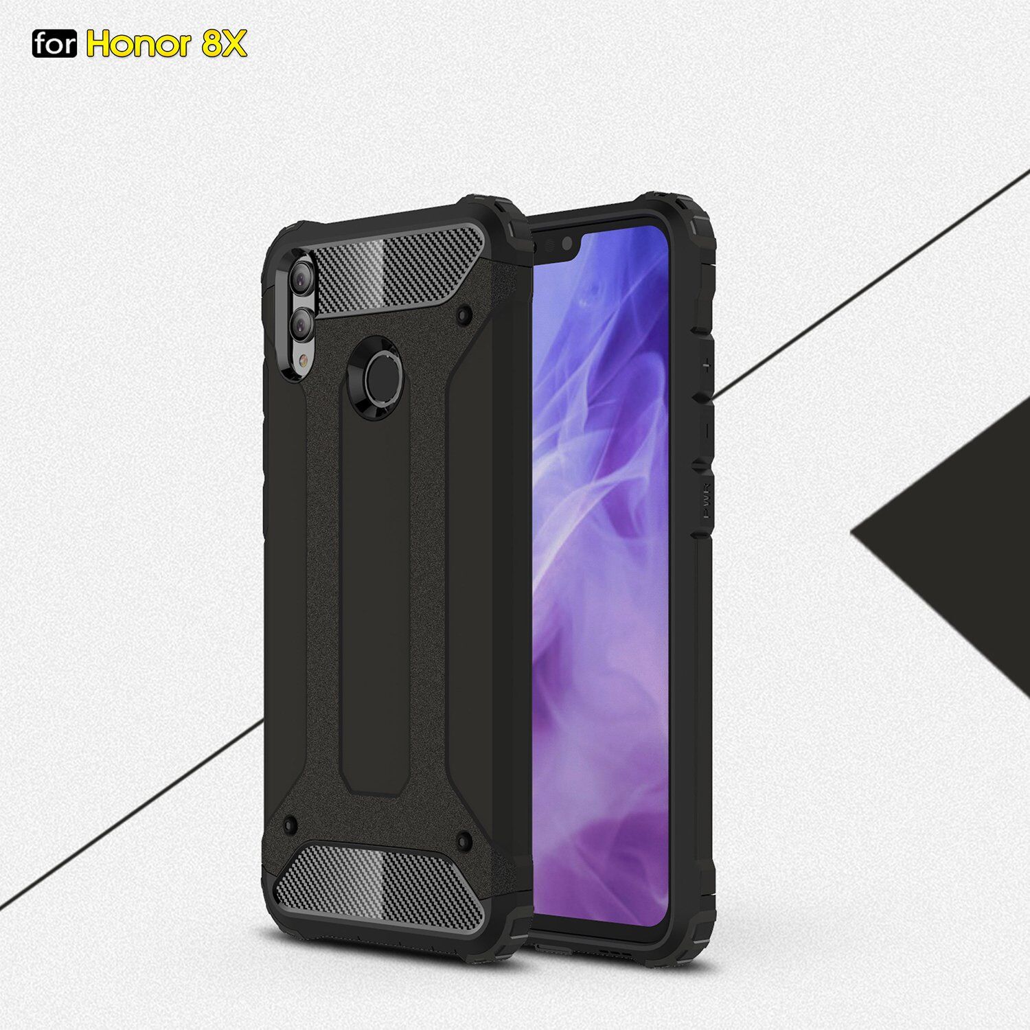 Super odporne etui Armor do Honor 8X - różowo-złote