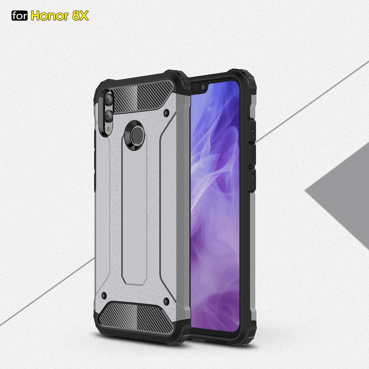 Super odporne etui Armor do Honor 8X - różowo-złote
