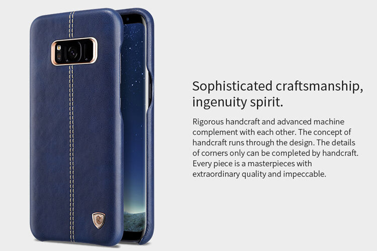 Nillkin Englon etui skórzane do Samsung Galaxy S8 Plus - czerwone