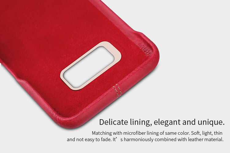 Nillkin Englon etui skórzane do Samsung Galaxy S8 Plus - czerwone