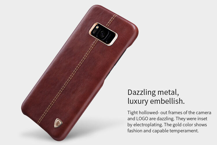 Nillkin Englon etui skórzane do Samsung Galaxy S8 Plus - czerwone