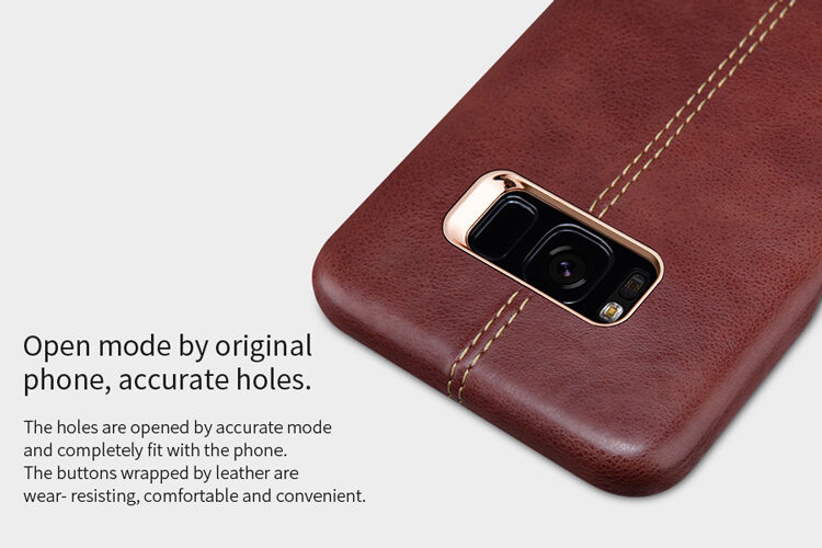 Nillkin Englon etui skórzane do Samsung Galaxy S8 Plus - czerwone