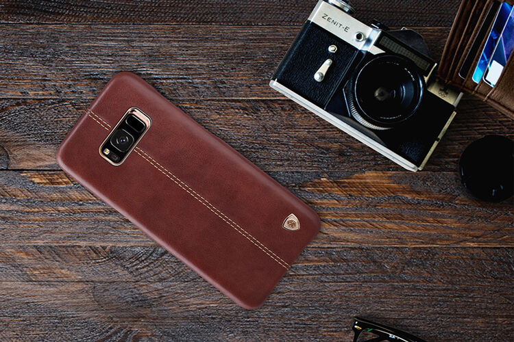 Nillkin Englon etui skórzane do Samsung Galaxy S8 Plus - czerwone