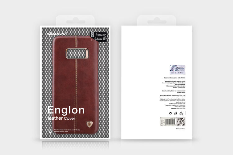 Nillkin Englon etui skórzane do Samsung Galaxy S8 Plus - czerwone Nillkin Englon etui skórzane do Samsung Galaxy S8 Plus - czerwone