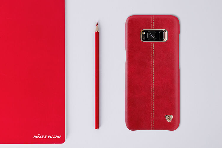 Nillkin Englon etui skórzane do Samsung Galaxy S8 - czerwone