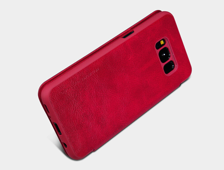 Nillkin Qin pokrowiec skórzany flip do Samsung Galaxy S8 Plus - brązowy
