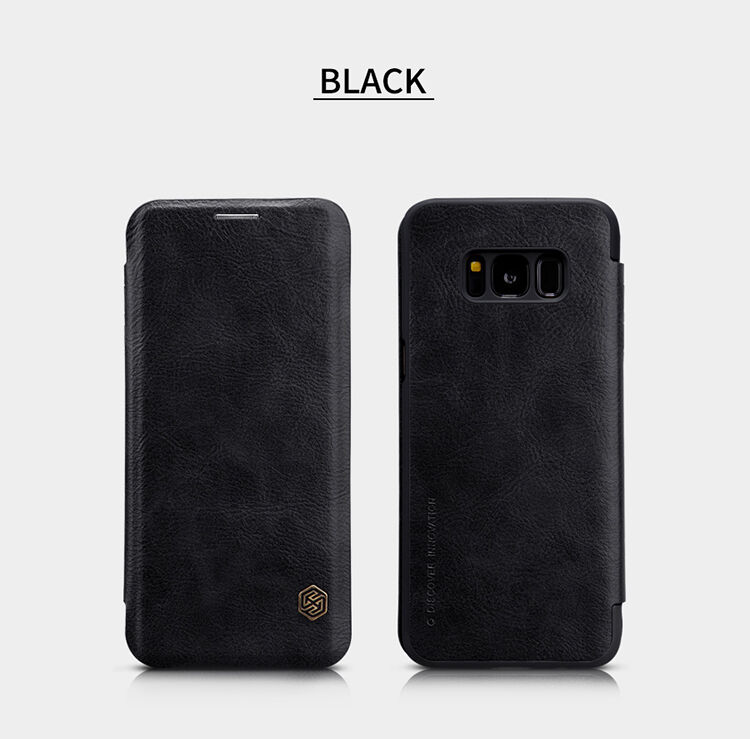 Nillkin Qin pokrowiec skórzany flip do Samsung Galaxy S8 Plus - czerwony