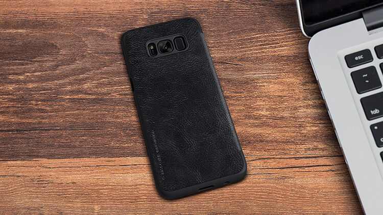 Nillkin Qin pokrowiec skórzany flip do Samsung Galaxy S8 Plus - czarny