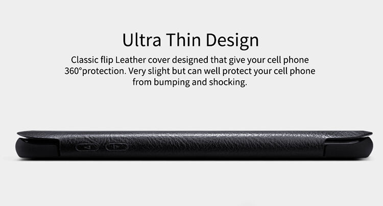 Nillkin Qin pokrowiec skórzany flip do Samsung Galaxy S8 - czerwony