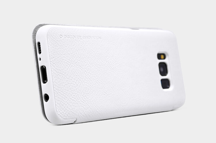 Nillkin Qin pokrowiec skórzany flip do Samsung Galaxy S8 - czerwony