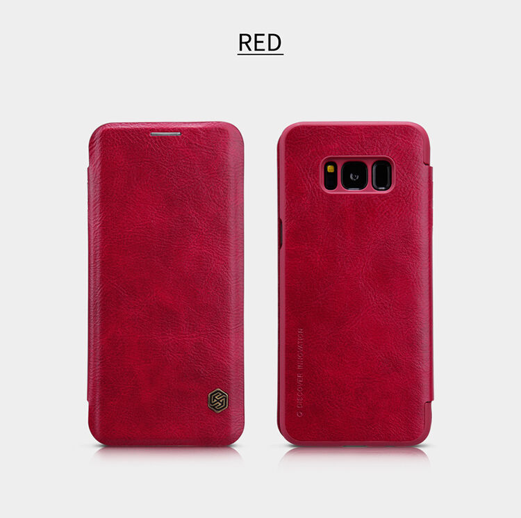Nillkin Qin pokrowiec skórzany flip do Samsung Galaxy S8 - czarny