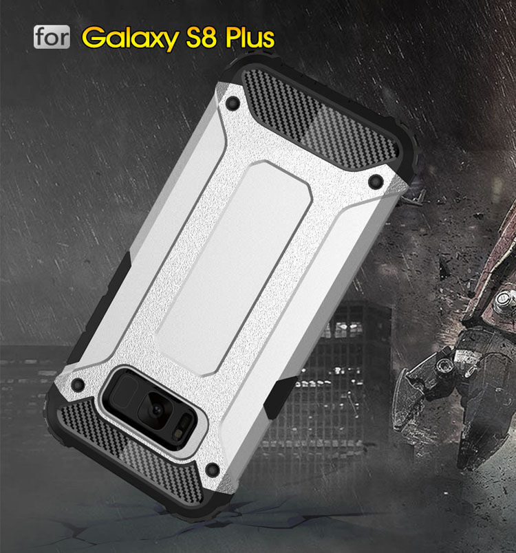 Super odporne etui Armor do Samsung Galaxy S8 Plus - srebrne