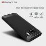 Etui plastikowe z teksturą szlifowaną do Samsung Galaxy S8 Plus - ciemnoniebieskie