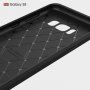 Etui plastikowe z teksturą szlifowaną do Samsung Galaxy S8 - czarne
