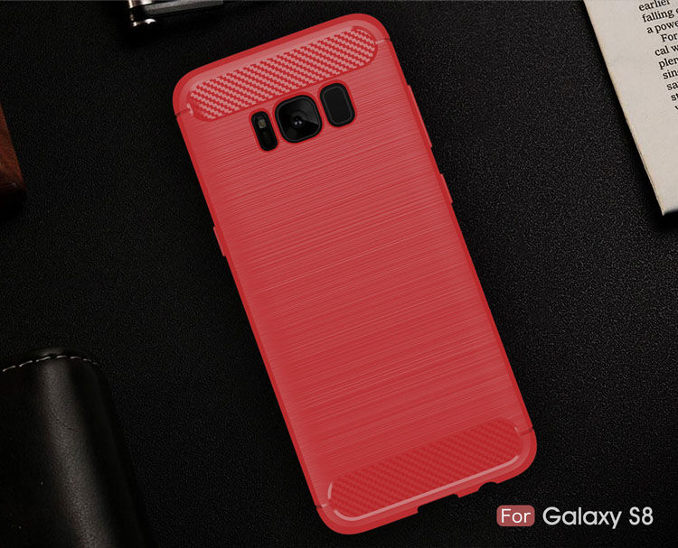 Etui plastikowe z teksturą szlifowaną do Samsung Galaxy S8 - czarne Etui plastikowe z teksturą szlifowaną do Samsung Galaxy S8 - czarne